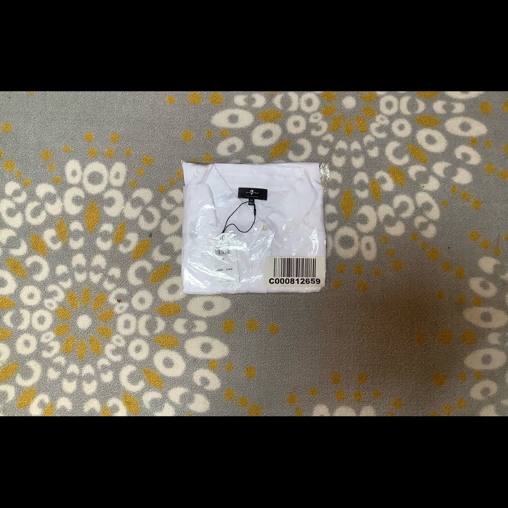 White, 7 For All Mankind blouse, medium.